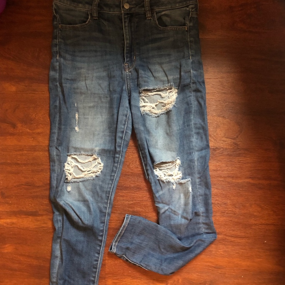 American eagle super stretch high waisted jeans